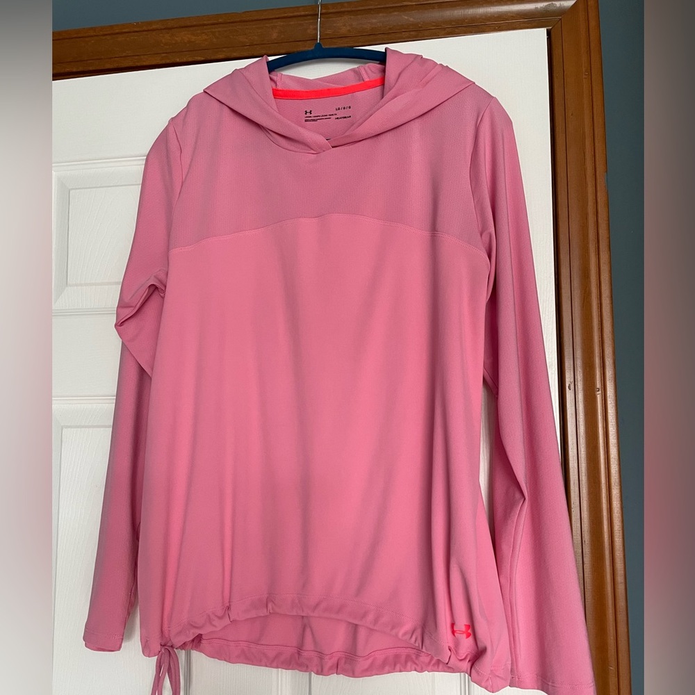 Under Armour Pink Hooded Long-Sleeve Pullover